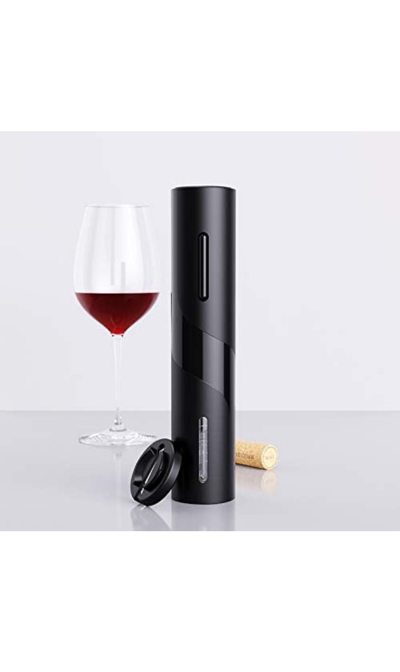 Electric Wine Opener, REDWEST Automatic Electric Wine Bottle Corkscrew Opener with Foil Cutter,Battery Powered Wine Opener,One-click Button Reusable Wine Bottle Openers for Home Kitchen Party Bar